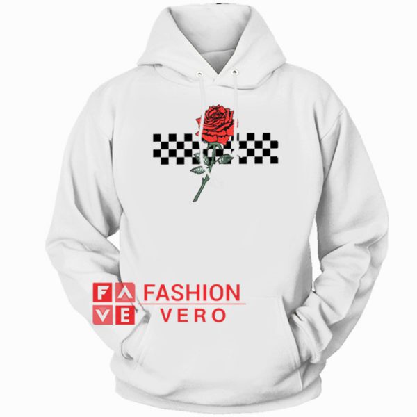 Rose And Checkered HOODIE - Unisex Adult Clothing