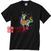 Unicorn Skeleton Halloween Unisex adult T shirt