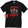 Christmas With My Herd Cows Unisex adult T shirt