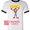 Crash Bandicoot Ringer T shirt