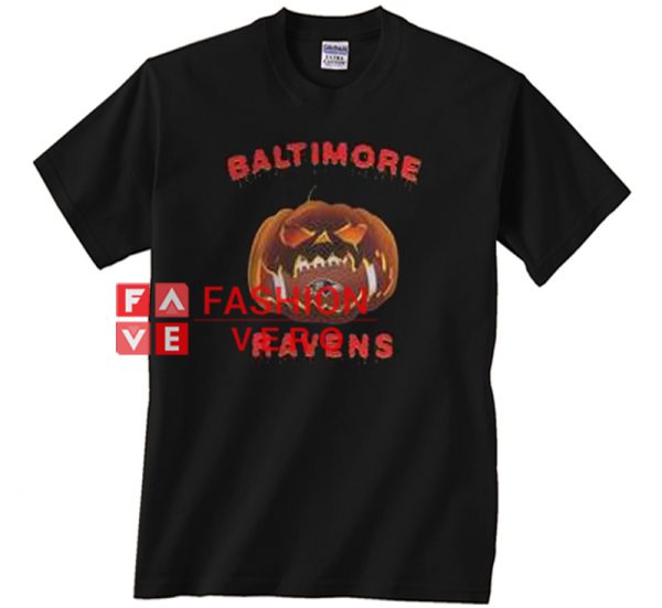 Halloween pumpkin Baltimore Ravens NFL Unisex adult T shirt