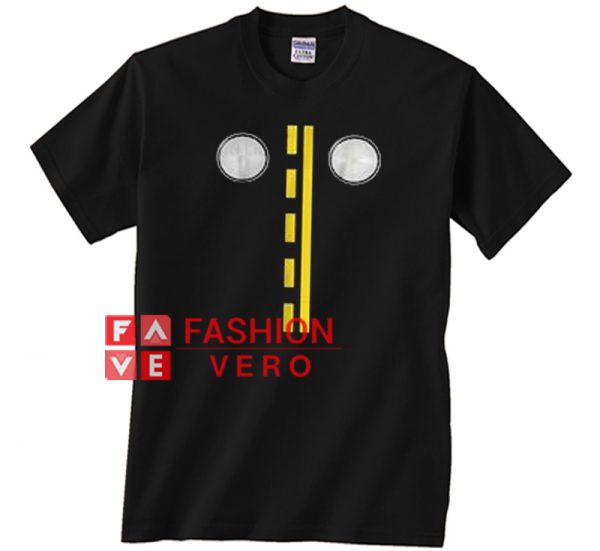 Headlights with road markings Unisex adult T shirt