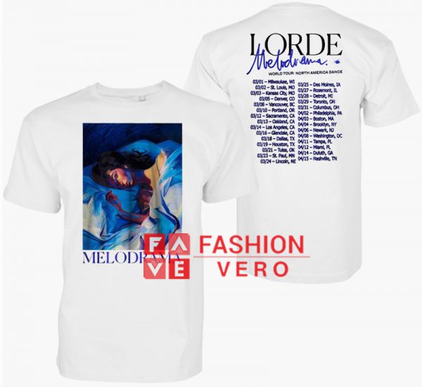 Lorde Melodrama Concert World Unisex adult T shirt
