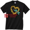 Love Dragonfly Sunflower Unisex adult T shirt