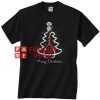 Merry Christmas Nurse Tree Stethoscope Unisex adult T shirt