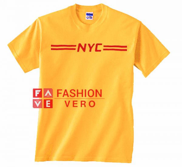 NYC Logo Gold Yellow Unisex adult T shirt