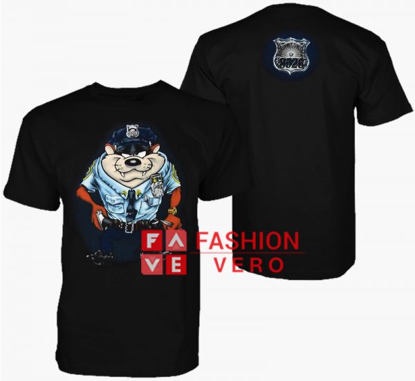 Taz Police Officer Looney Tunes Unisex adult T shirt