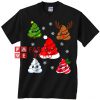 Christmas Poop Emojis Unisex adult T shirt