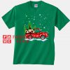 Christmas Wine Snowing Car Unisex adult T shirt