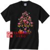 Flamingo Christmas tree Unisex adult T shirt