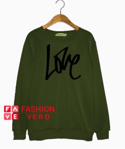Graffiti Love Green Army Sweatshirt
