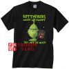 Grinch rottweilers make me happy Christmas Unisex adult T shirt