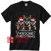 Heeler Pawsome Christmas Dog Lovers Unisex adult T shirt