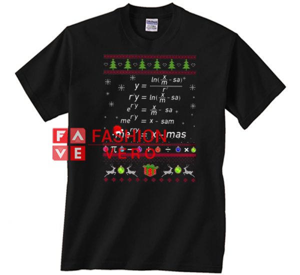 Math Teacher Christmas Xmas Unisex adult T shirt