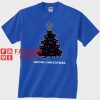 Meow Christmas Cat Tree Unisex adult T shirt