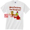 Merry Christmas From The Grinch Unisex adult T shirt