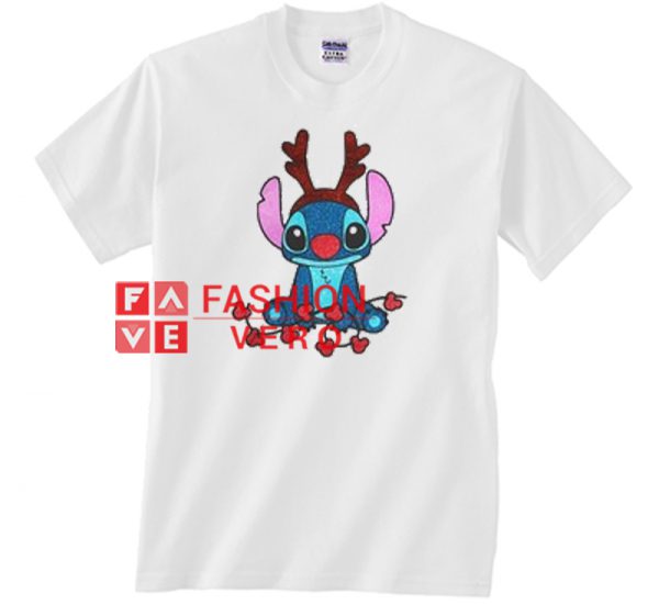 Reindeer Stitch Merry Christmas Unisex adult T shirt