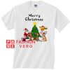 Santa Claus and Friends Christmas Cartoon Unisex adult T shirt