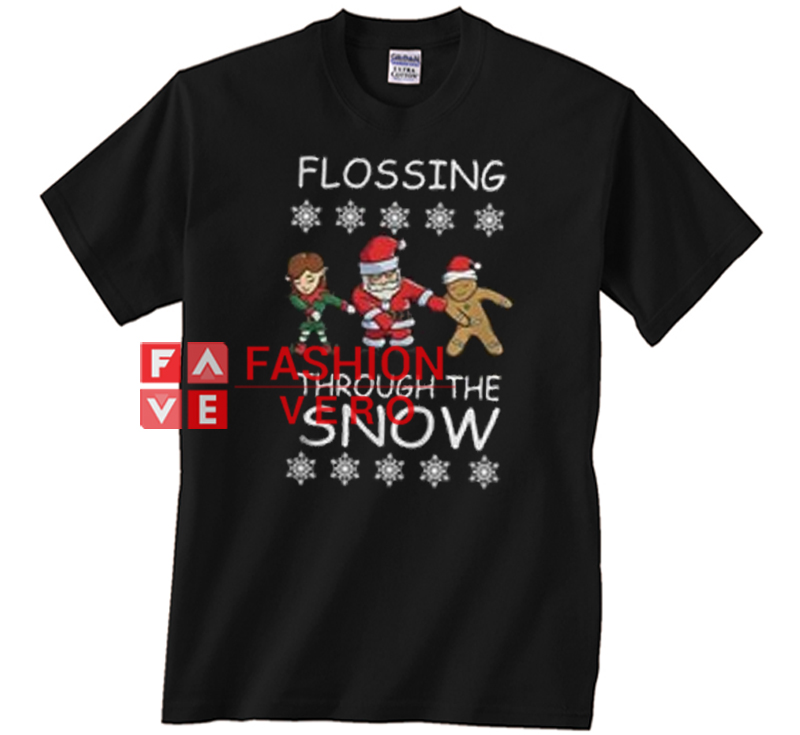 flossing through the snow t shirt