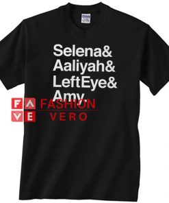 Selena Aaliyah LeftEye Amy Unisex adult T shirt