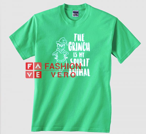 The Grinch Is My Spirit Animal Light Green Unisex adult T shirt