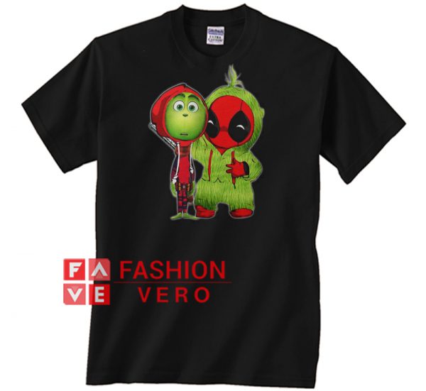 The Grinch and Deadpool Baby Christmas Unisex adult T shirt