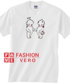 Angel and Devil Baby Unisex adult T shirt