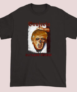 Unisex adult T-shirt featuring the 'Brujeria Matando Gueros Make America' graphic design, available in various colors