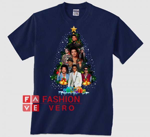 Bruno Mars Christmas tree Unisex adult T shirt