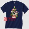 Minding the monsters Christmas tree Unisex adult T shirt