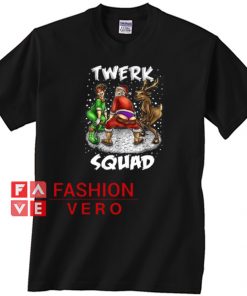 Twerk Squad Santa And Elf Twerking Christmas Unisex adult T shirt