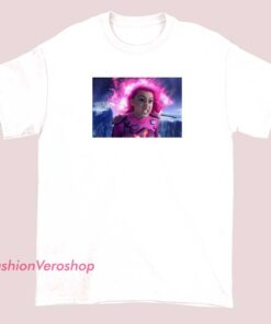 Lavagirl T-shirt showcasing a vibrant graphic of Lavagirl from the animated movie, made from soft fabric, available in various sizes and colors.