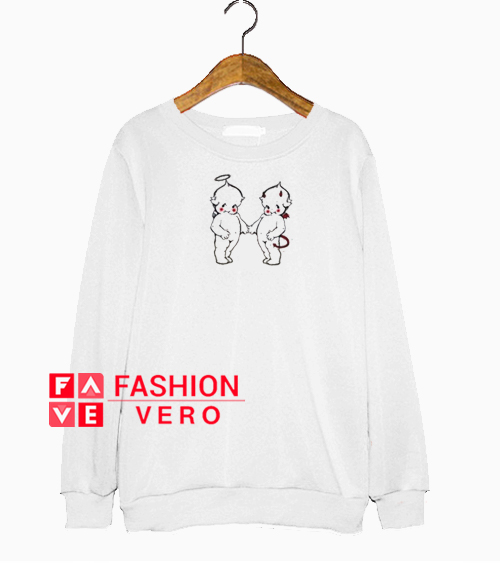 devil and angel sweatshirt