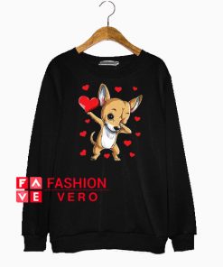 Dabbing Chihuahua Valentines Day Sweatshirt
