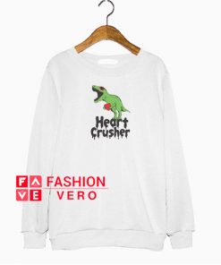 Heart Crusher T-Rex Love Valentine's Day Sweatshirt
