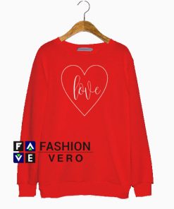 Love Heart Valentine's Day Sweatshirt