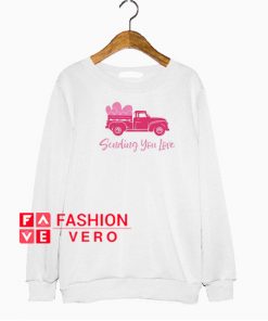Red Truck Valentines Sweatshirt