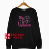 Valentine Doodle Charcoal Sweatshirt