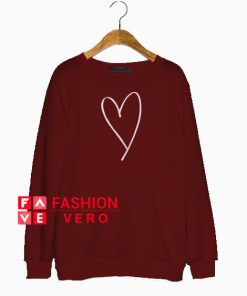Valentines Heart Shape Sweatshirt
