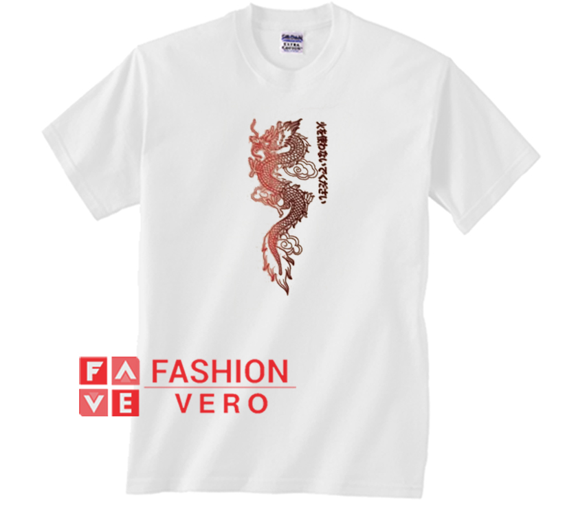 Japanese Red Dragon Unisex Adult T Shirt Japanese Red Dragon Unisex Adult T Shirt