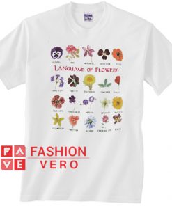 Language Of Flowers Chart Unisex adult T shirt