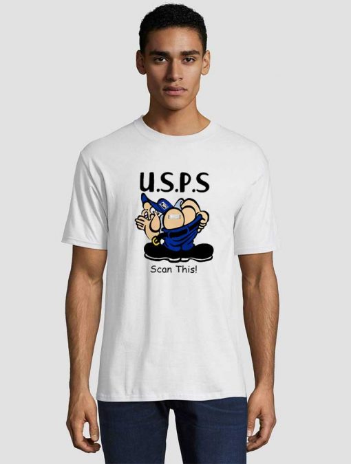 United States postal service USPS scan this Unisex adult T shirt