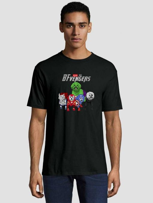 Marvel Avengers Bichon Frise BFvengers Unisex adult T shirt