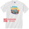 Rainbow Lined Corvette Unisex adult T shirt