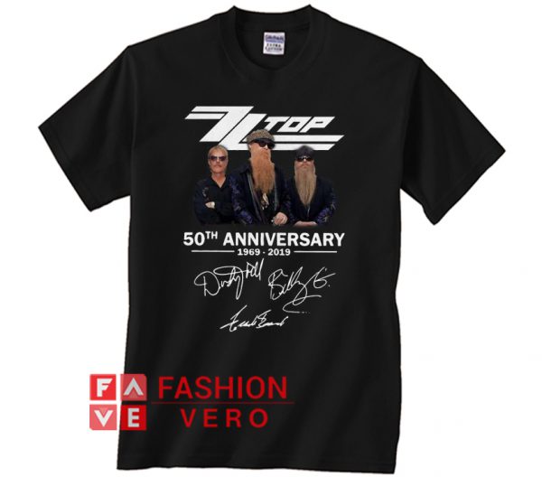 ZZ Top 50th anniversary 1969 2019 Unisex adult T shirt