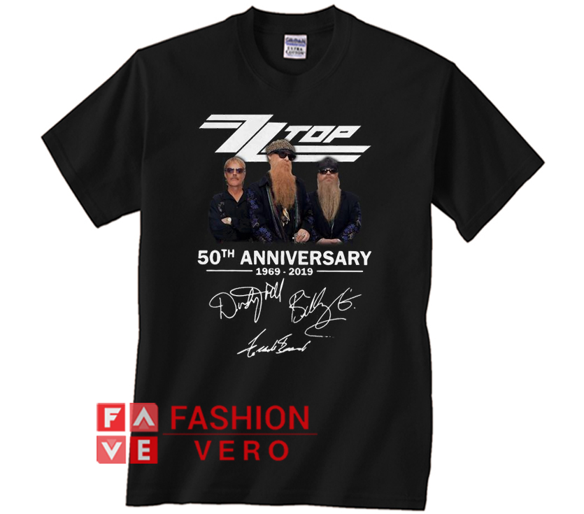 zz top 50th anniversary t shirts