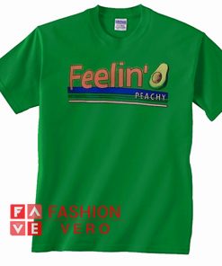 Avocado Feelin Peachy Unisex adult T shirt