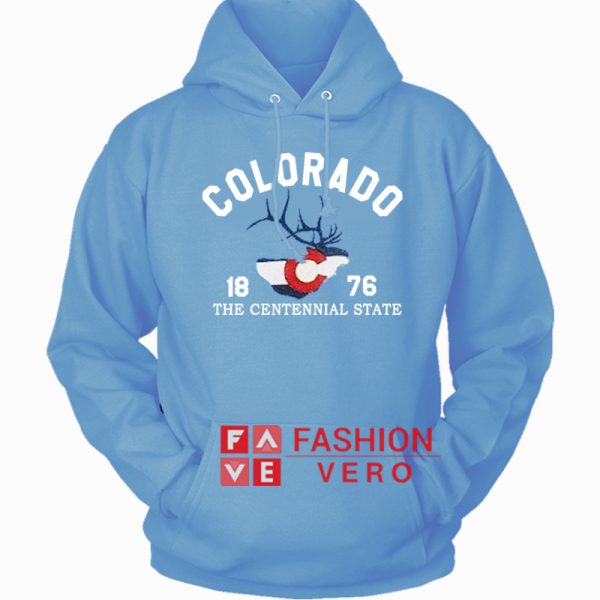 Colorado The Centennial State 1876 HOODIE - Unisex Adult Clothing