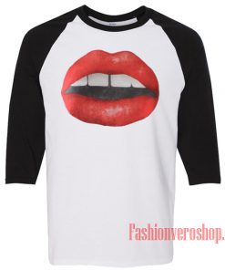 Red Lips Raglan Unisex Shirt