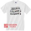 Stranger Things Alphabet Wall Christmas Lights Unisex adult T shirt